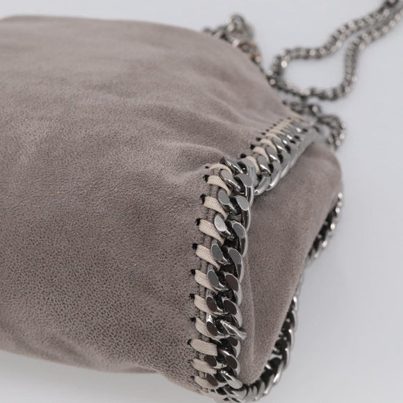 Stella McCartney Falabella Bag Polyester Gray Silver 371223 Auth mr3305A