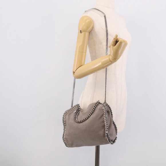Stella McCartney Falabella Bag Polyester Gray Silver 371223 Auth mr3305A