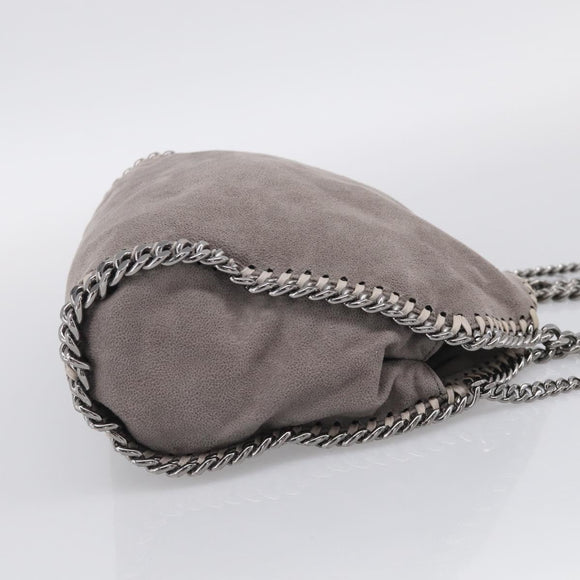 Stella McCartney Falabella Bag Polyester Gray Silver 371223 Auth mr3305A