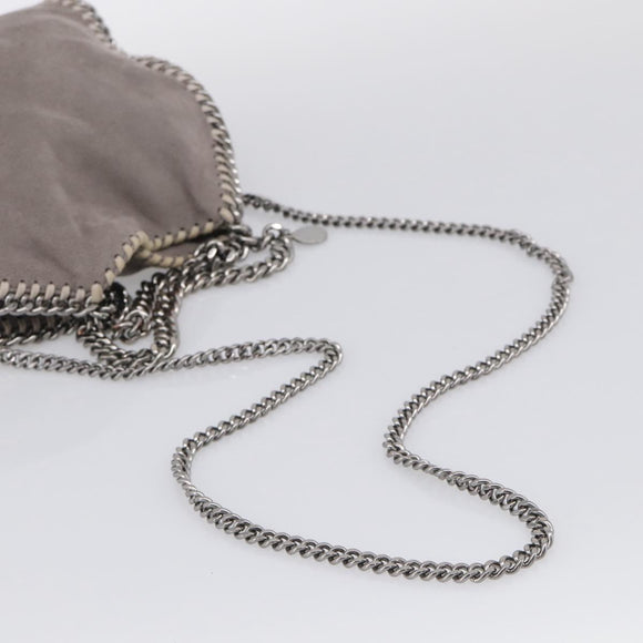Stella McCartney Falabella Bag Polyester Gray Silver 371223 Auth mr3305A