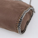 Stella McCartney Falabella Shoulder Bag Polyester 2way Brown Silver Auth mr3306A-12
