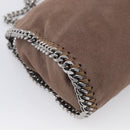 Stella McCartney Falabella Shoulder Bag Polyester 2way Brown Silver Auth mr3306A-15