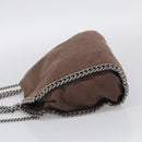 Stella McCartney Falabella Shoulder Bag Polyester 2way Brown Silver Auth mr3306A-4
