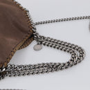 Stella McCartney Falabella Shoulder Bag Polyester 2way Brown Silver Auth mr3306A-7