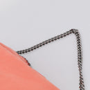 Stella McCartney Falabella Bag Polyester 2way Orange Silver Auth mr3307A-10