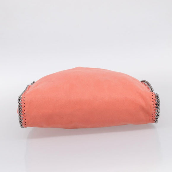 Stella McCartney Falabella Bag Polyester 2way Orange Silver Auth mr3307A