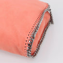 Stella McCartney Falabella Bag Polyester 2way Orange Silver Auth mr3307A-12
