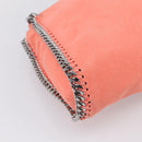 Stella McCartney Falabella Bag Polyester 2way Orange Silver Auth mr3307A-13