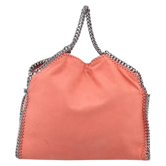 Stella McCartney Falabella Bag Polyester 2way Orange Silver Auth mr3307A