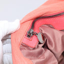 Stella McCartney Falabella Bag Polyester 2way Orange Silver Auth mr3307A-21
