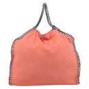 Stella McCartney Falabella Bag Polyester 2way Orange Silver Auth mr3307A-3