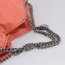 Stella McCartney Falabella Bag Polyester 2way Orange Silver Auth mr3307A-7