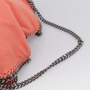 Stella McCartney Falabella Bag Polyester 2way Orange Silver Auth mr3307A-9