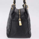 CHANEL Petite Timeless Tote Bag Caviar Skin Black Gold CC Auth mr3309V-5