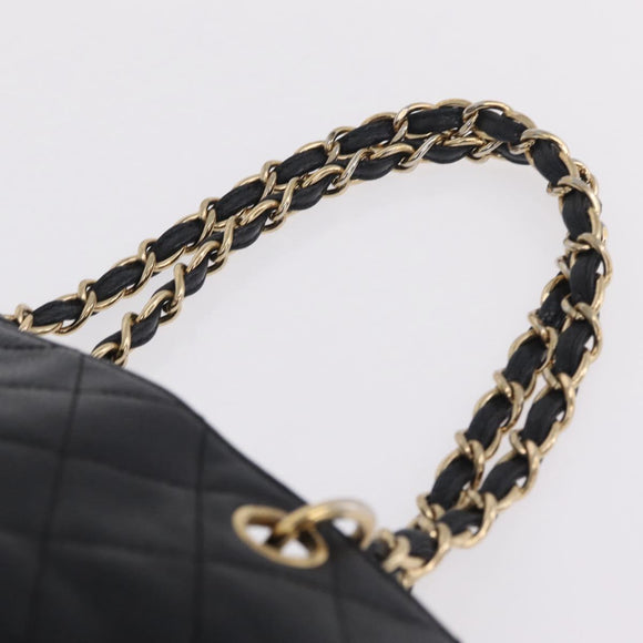 CHANEL Petite Timeless Tote Bag Caviar Skin Black Gold CC Auth mr3309V