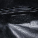 CHANEL Bowling Tote Bag Caviar Skin Black Silver CC Auth mr3311V-15