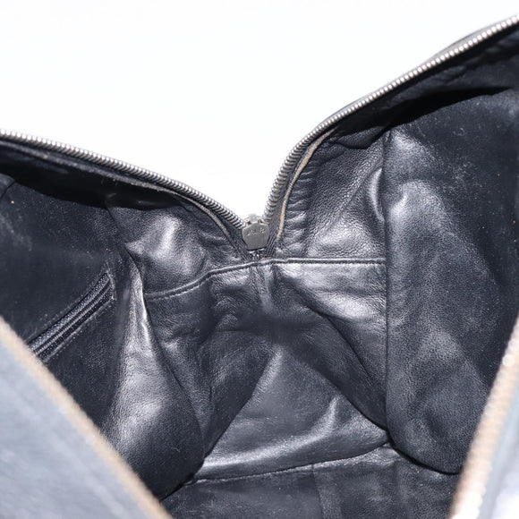 CHANEL Bowling Tote Bag Caviar Skin Black Silver CC Auth mr3311V