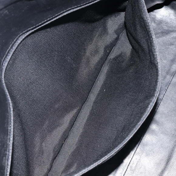 CHANEL Bowling Tote Bag Caviar Skin Black Silver CC Auth mr3311V