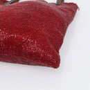 FENDI Tote Bag Beads Red Auth mr3315V-10