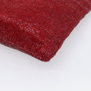 FENDI Tote Bag Beads Red Auth mr3315V-12