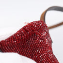 FENDI Tote Bag Beads Red Auth mr3315V-14