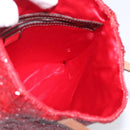 FENDI Tote Bag Beads Red Auth mr3315V-17