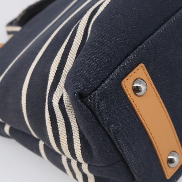 CHANELCoco Hand Bag Denim 2way Navy CC Auth mr3316V