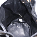 CHANEL Purse Shoulder Bag Lamb Skin Black Gold CC Auth mr3318V-18