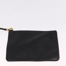 CHANEL Purse Shoulder Bag Lamb Skin Black Gold CC Auth mr3318V-20
