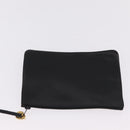 CHANEL Purse Shoulder Bag Lamb Skin Black Gold CC Auth mr3318V-21