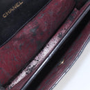 CHANEL Matelasse Chain Shoulder Bag Lamb Skin Black Gold CC Auth mr3319-18
