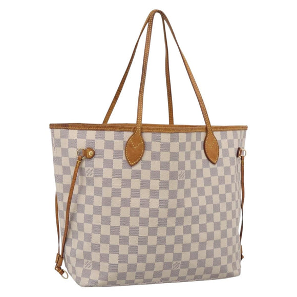 LOUIS VUITTON Damier Azur Neverfull MM Tote Bag N41605 LV Auth mr3320