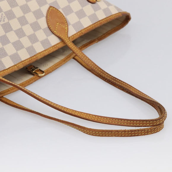 LOUIS VUITTON Damier Azur Neverfull MM Tote Bag N41605 LV Auth mr3320