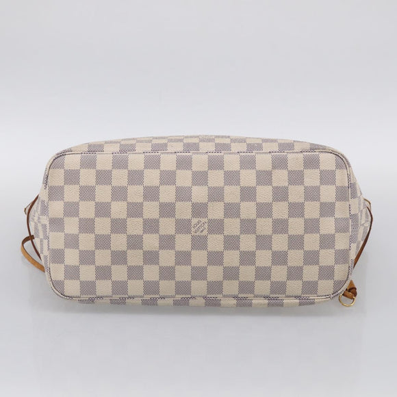 LOUIS VUITTON Damier Azur Neverfull MM Tote Bag N41605 LV Auth mr3320