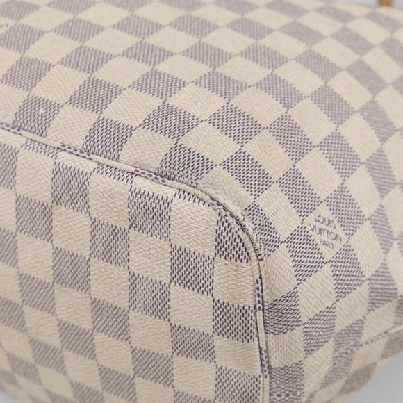 LOUIS VUITTON Damier Azur Neverfull MM Tote Bag N41605 LV Auth mr3320
