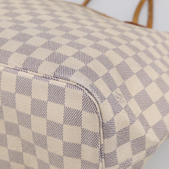 LOUIS VUITTON Damier Azur Neverfull MM Tote Bag N41605 LV Auth mr3320