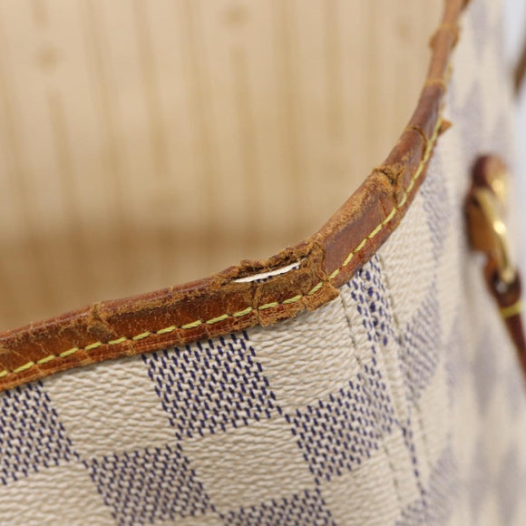 LOUIS VUITTON Damier Azur Neverfull MM Tote Bag N41605 LV Auth mr3320
