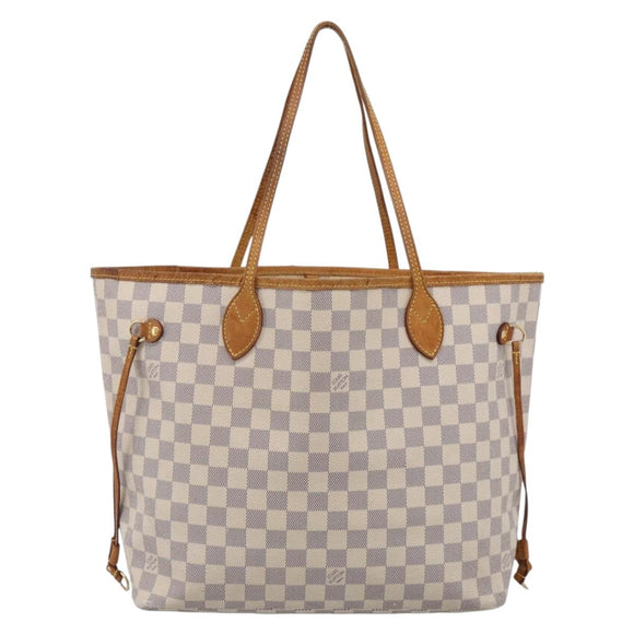 LOUIS VUITTON Damier Azur Neverfull MM Tote Bag N41605 LV Auth mr3320