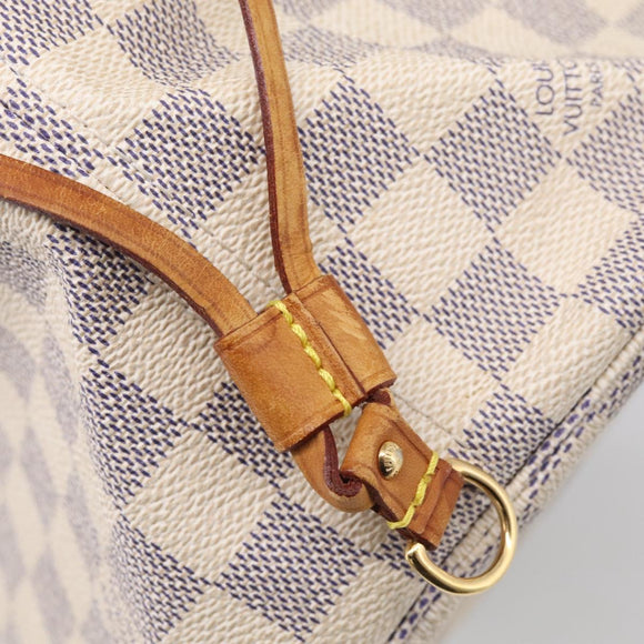 LOUIS VUITTON Damier Azur Neverfull MM Tote Bag N41605 LV Auth mr3320