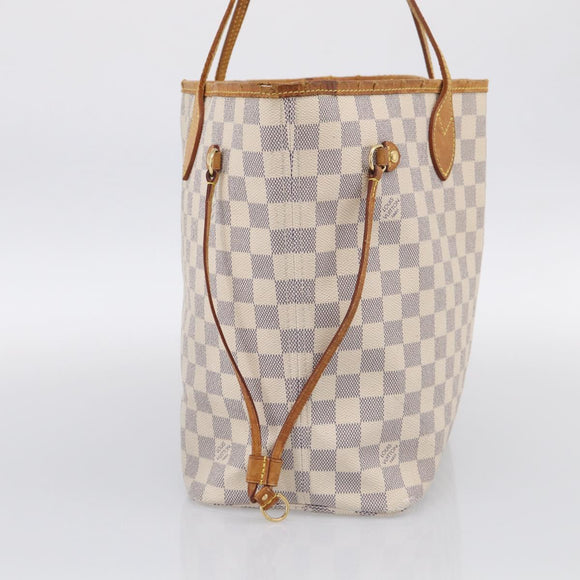 LOUIS VUITTON Damier Azur Neverfull MM Tote Bag N41605 LV Auth mr3320