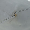 CELINE Horizontal Cabas Tote Bag Leather Light Blue Auth mr333-9