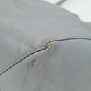 CELINE Horizontal Cabas Tote Bag Leather Light Blue Auth mr333-15