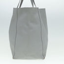 CELINE Horizontal Cabas Tote Bag Leather Light Blue Auth mr333-4