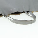 CELINE Horizontal Cabas Tote Bag Leather Light Blue Auth mr333-7