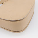 GUCCI Bamboo Hand Bag Leather 2way Beige Gold Auth mr3331V-15