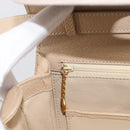 GUCCI Bamboo Hand Bag Leather 2way Beige Gold Auth mr3331V-22