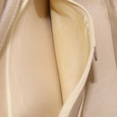 GUCCI Bamboo Hand Bag Leather 2way Beige Gold Auth mr3331V-23