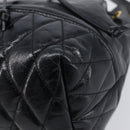 Miu Miu Shoulder Bag Leather Black Gold Auth mr3332-10