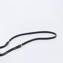 Miu Miu Shoulder Bag Leather Black Gold Auth mr3332-8