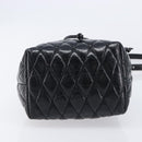 Miu Miu Shoulder Bag Leather Black Gold Auth mr3332-9